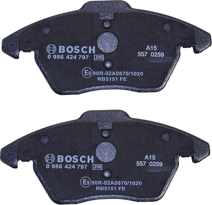 Bosch BP938 Bremsbeläge - Vorderachse - ECE-R90 Zertifizierung - vier Bremsbeläge pro Set Single, Si