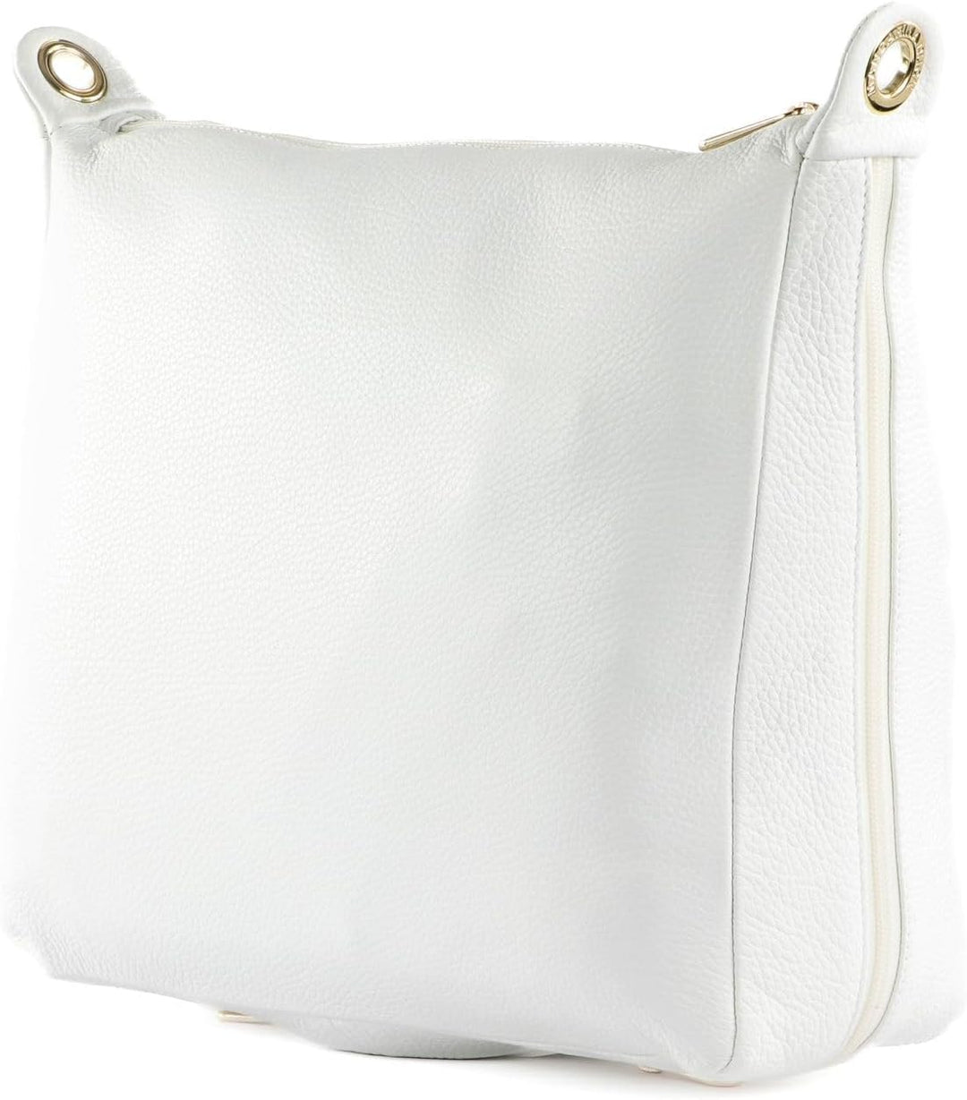 Mandarina Duck Mellow Leather Schultertasche Optical White, Optical White