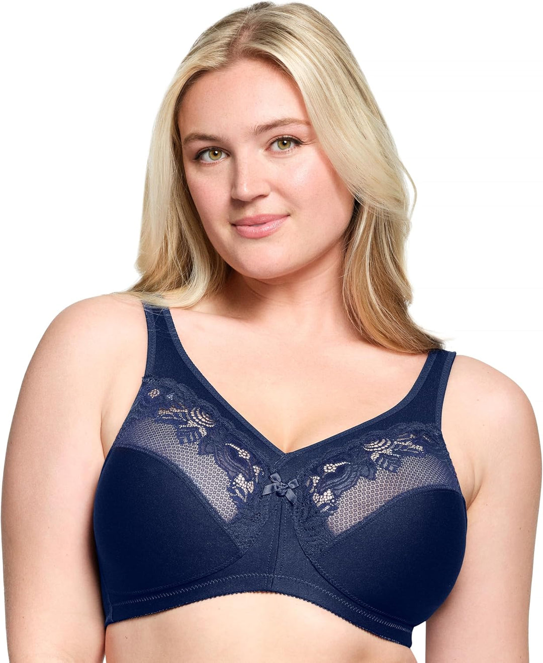 Glamorise Damen Minimizer Bra 80C Blau, 80C Blau