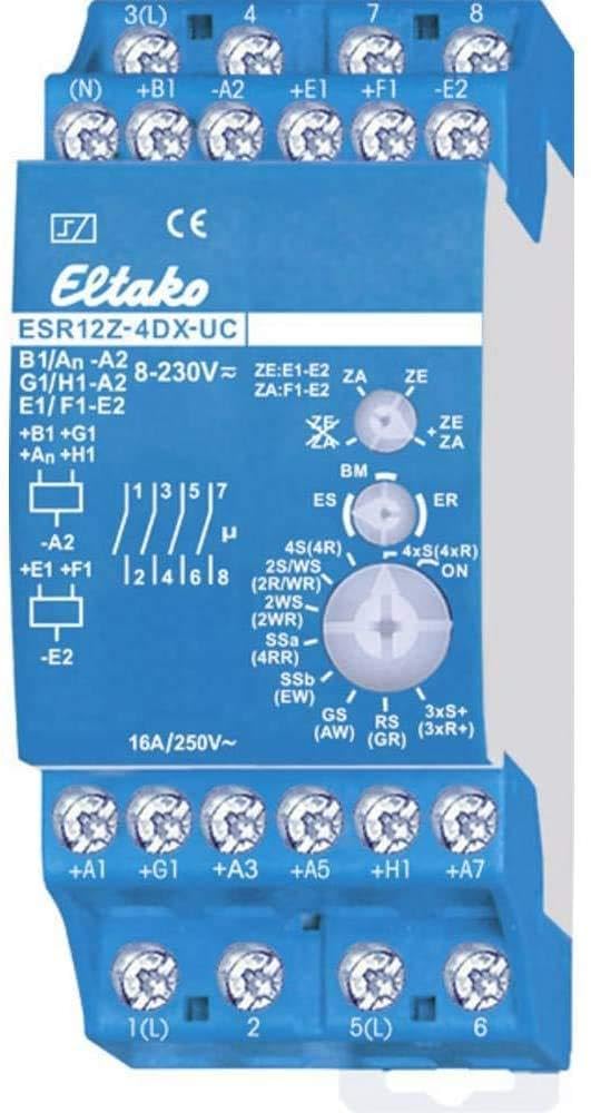 Eltako Stromstoss-Schalter Hutschiene ESR12Z-4DX-UC 4 Schliesser 230V 8A 2000W 1St.