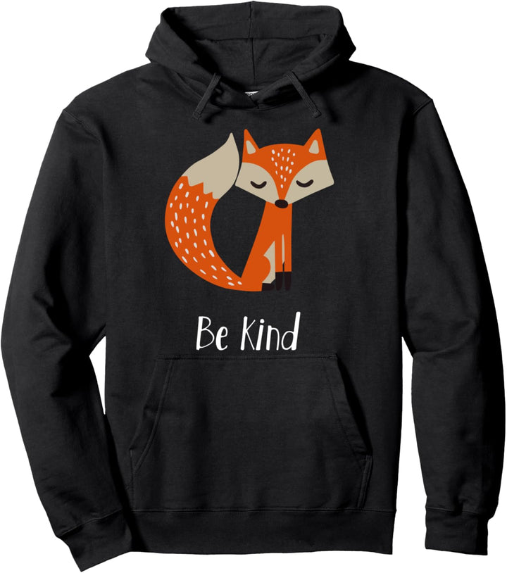 Be Kind T-Shirt mit Fuchs-Motiv Pullover Hoodie