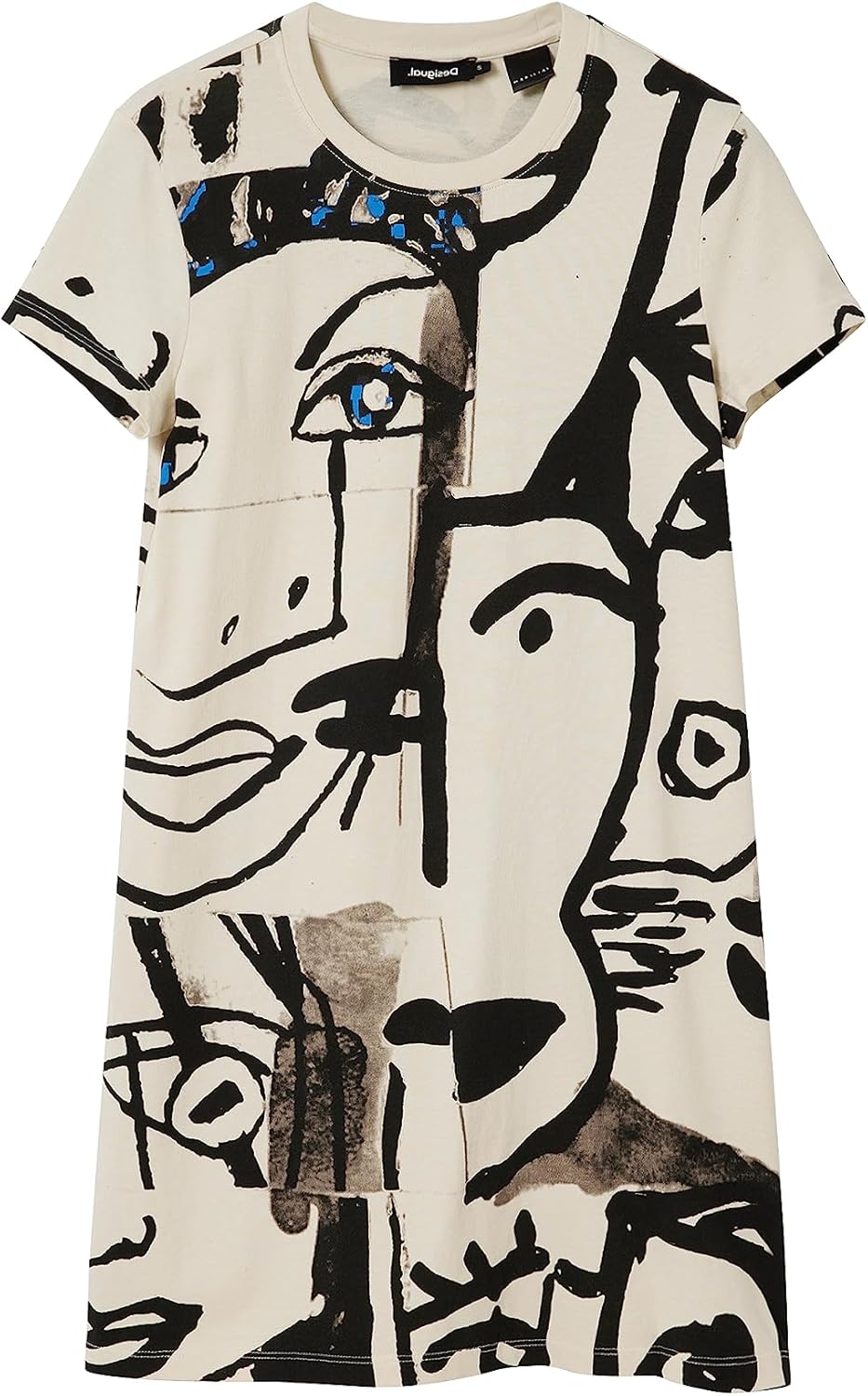 Desigual Damen Vest_Mariscal_face Dress XS Brown, XS Brown