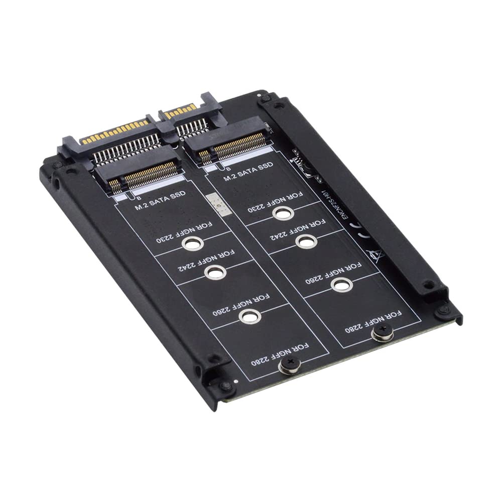 NFHK Dual NGFF B+M Key M.2 SSD Karte JOBD Raid0 Span Bridge auf 6,3 cm SATA Combo HDD Festplattengeh