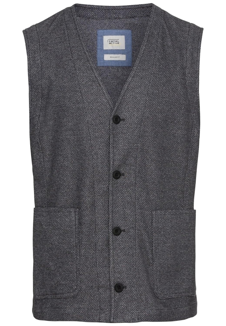 camel active Herren Lässiger Blazer 50 Graphite Grey, 50 Graphite Grey