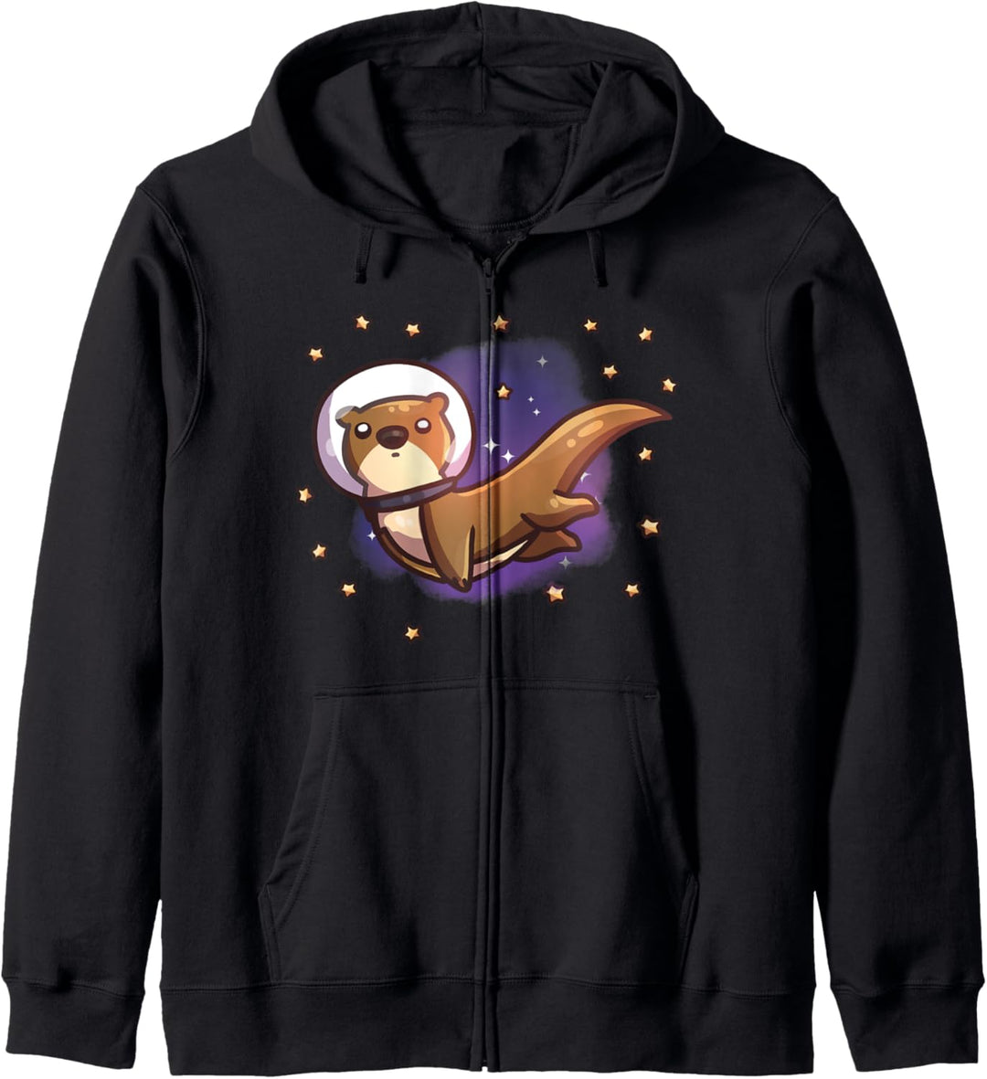 Otter Weltraumwitz Witzig Otterwitz Otterwitz Otter Grafik Kapuzenjacke