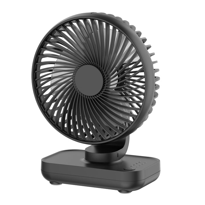 Joneytech USB Mini Ventilator, akku-betriebener Tischventilator mit 4000mAh und 4 Geschwindigkeiten,