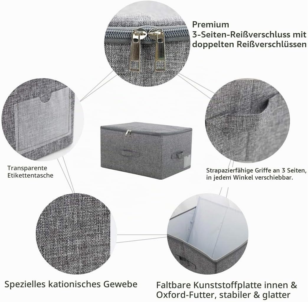 iwill CREATE PRO Aufbewahrungsbehälter Gestapelte Aufbewahrungsbox mit Deckel, Garderobenschublade,