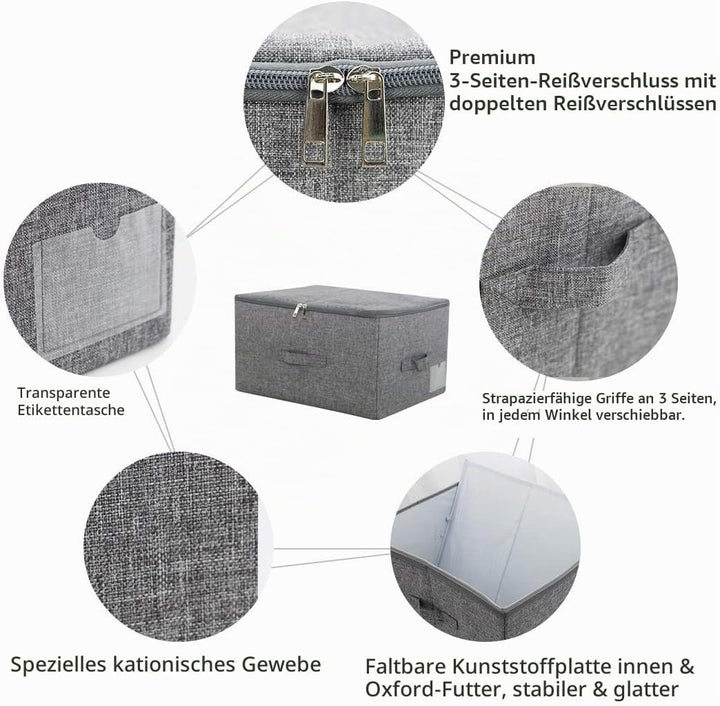 iwill CREATE PRO Aufbewahrungsbehälter Gestapelte Aufbewahrungsbox mit Deckel, Garderobenschublade,