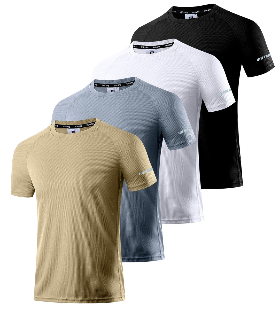 Herren Activewear T-Shirts 1/3/4/5/6er Pack | Slim Fit Sport Shirts | Atmungsaktiv, Schnelltrocknend