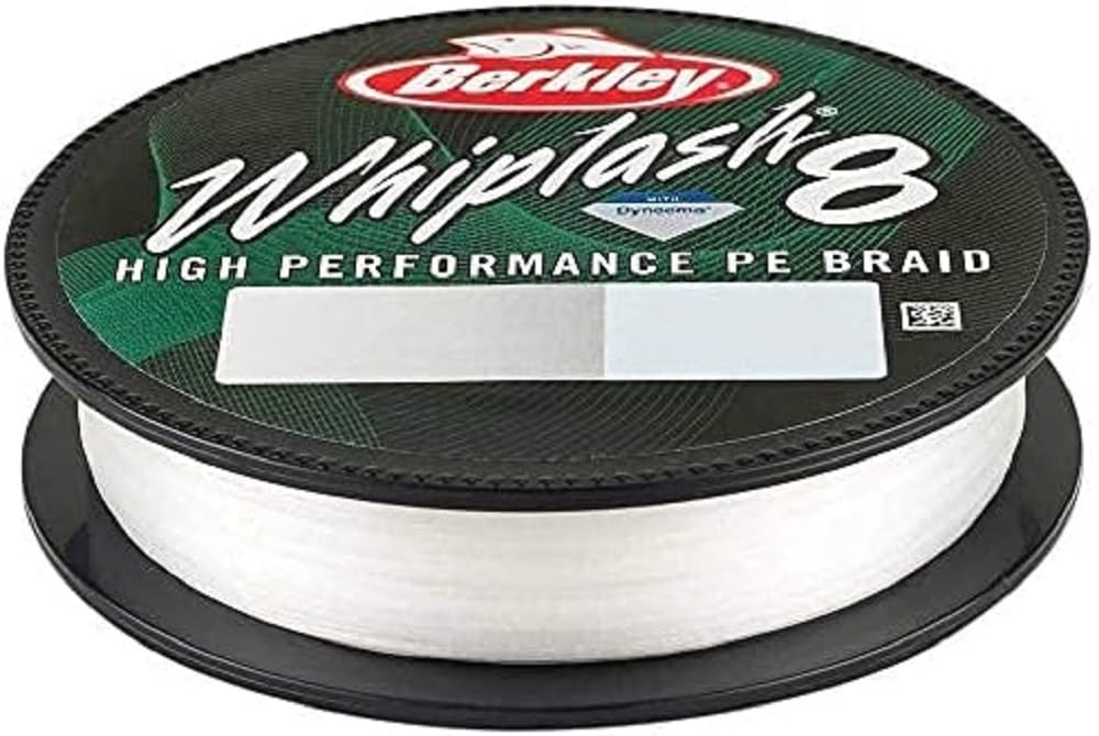 Berkley Whiplash 8 geflochtene Angelschnur – 100 % Dyneema 8-faches Geflecht für Salzwasser- und Süs