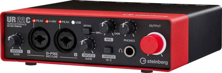 Steinberg UR22C USB 3.0 Audio-Interface, inklusive Cubase AI, Cubasis LE und Steinberg Plus Software