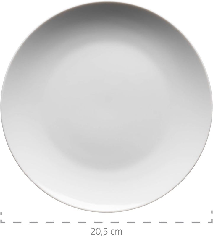 MÄSER 993650 Barca Frühstücks-Geschirr für 6 Personen, 18-tlg. Set, Porzellan, Weiss Frühstück-Set 1
