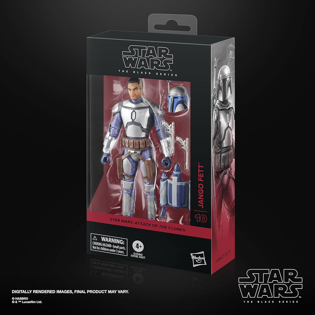 Star Wars The Black Series Jango Fett, Angriff der Klonkrieger Premium Action-Figur (15 cm)
