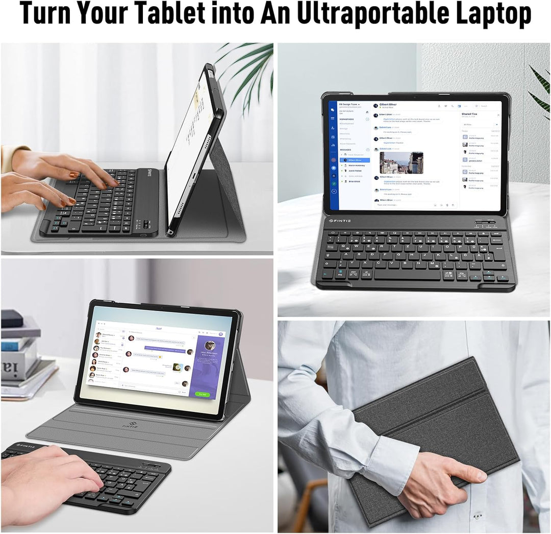 FINTIE Tastatur Hülle für Samsung Galaxy Tab A11+ Plus 11" 2025 / Tab A9+ Plus 11 Zoll 2023 Tablet,