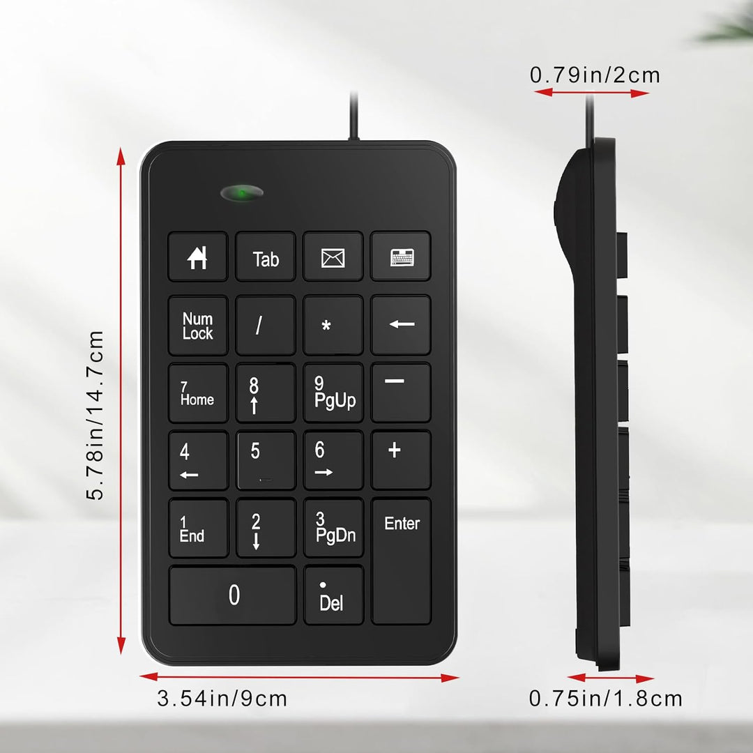 Kabelgebundener USB-C-Nummernblock, 23 Tasten, Typ-C-Ziffernblock, verbesserte Version der USB-Tasta