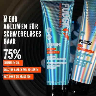 Fudge Professional Xpander Volumizing Shampoo | 180 % dickeres und 80 % kräftigeres Haar, für feines