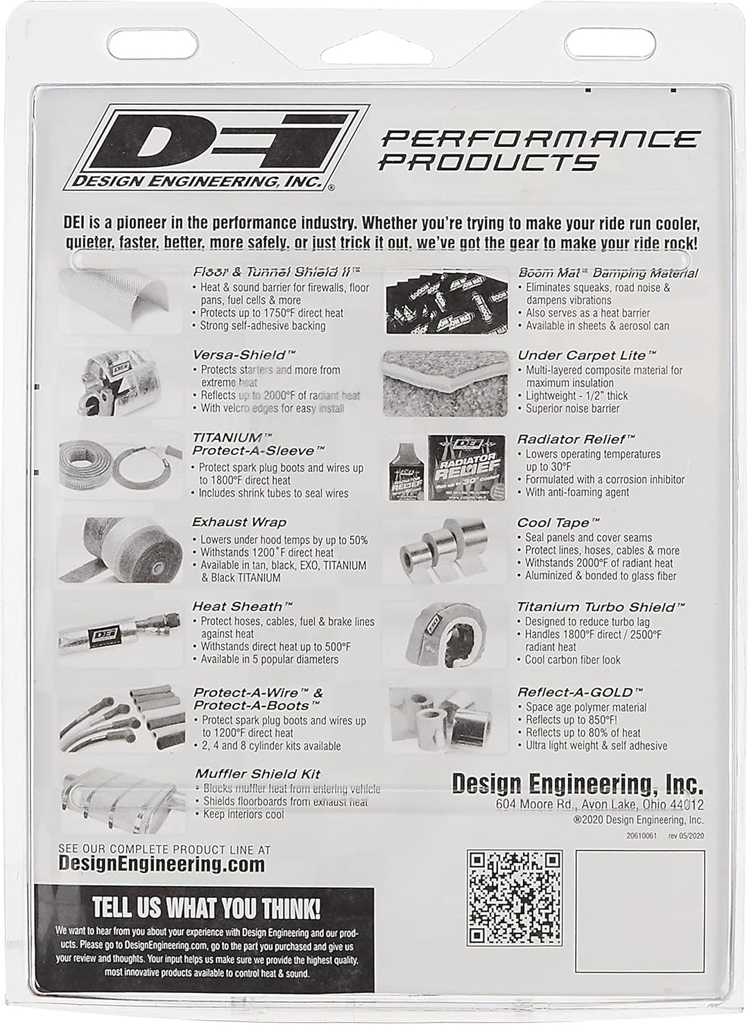 Dei 010402 versa-shield Starter Hitzeschild Wrap, 17,8 cm X 1 ", Versa-Shield