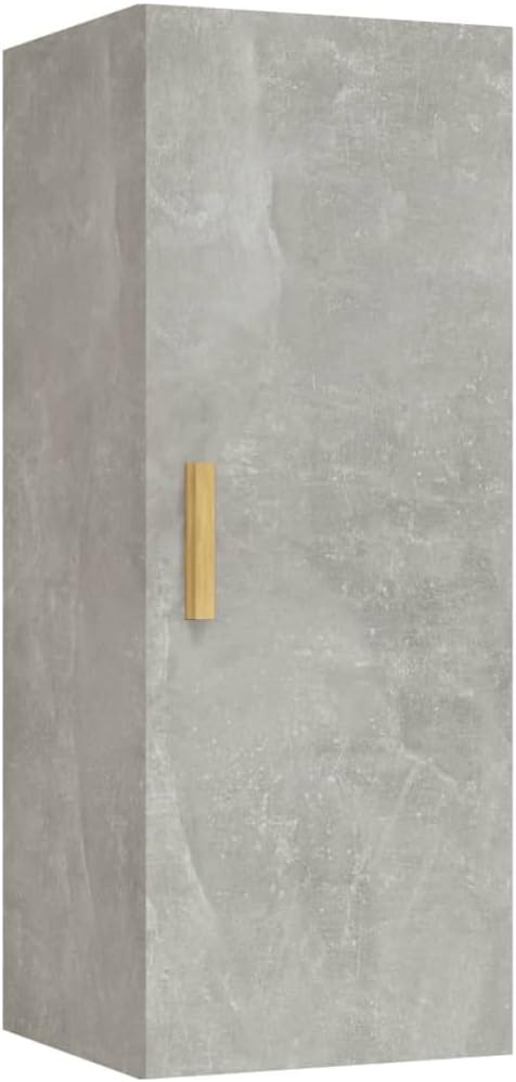 WIFESE 34,5x34x90 cm Wandschrank mit 3 Fächern TV Schrank Hängeschrank Badezimmerschrank Küchenschra