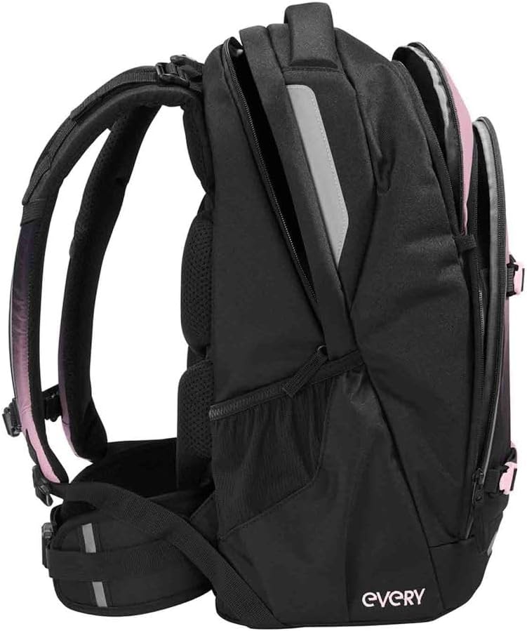 Coocazoo Every Schulrucksack Set 2tlg. inkl. Schlamperbox (Rose Shadows), Rose Shadows
