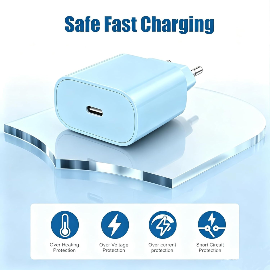 2Pack USB C Ladegerät Ladekabel für iPhone 17/17 Pro/16 Pro Max/15 Pro/15 Plus, iPad, MacBook, Samsu
