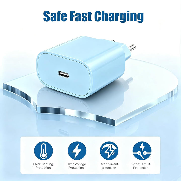 2Pack USB C Ladegerät Ladekabel für iPhone 17/17 Pro/16 Pro Max/15 Pro/15 Plus, iPad, MacBook, Samsu