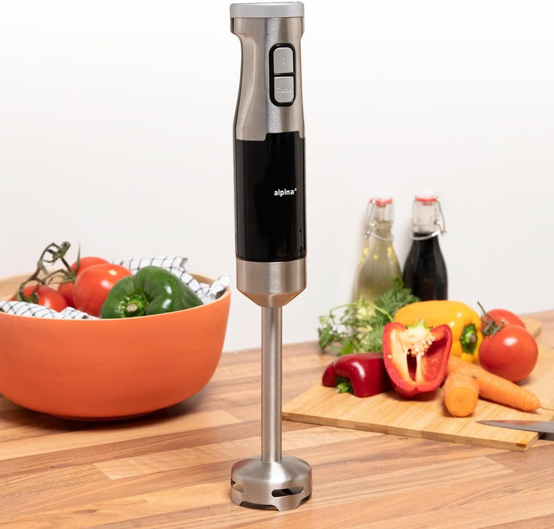 alpina Stabmixer HB6700F-N – Pürierstab mit Messbecher 700 ml – Hand Blender 1000 W – 2 Geschwindigk