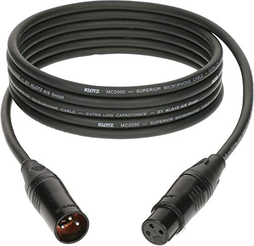 KLOTZ M2 high end Mikrofonkabel, schwarz, XLR female XLR male von KLOTZ (10m), 10m