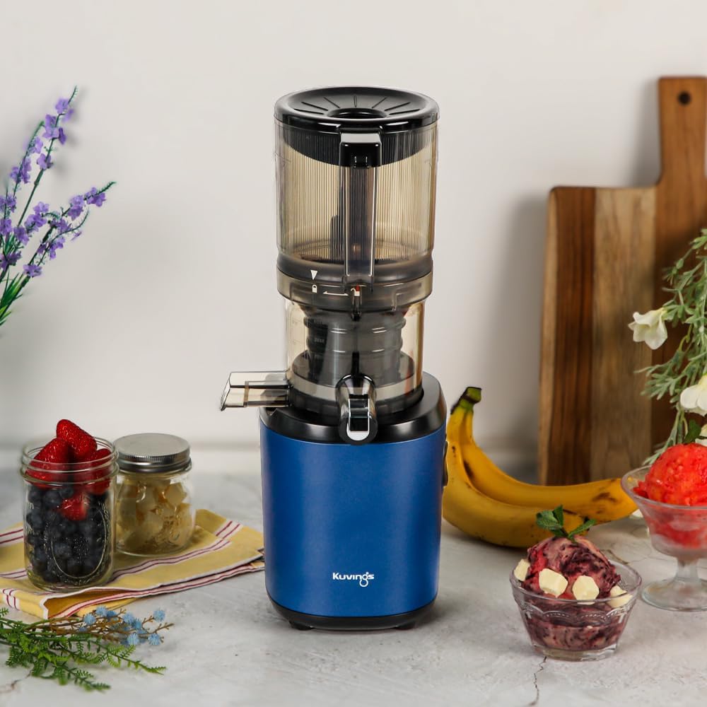 Kuvings Slow Juicer AUTO6 | Entsafter Gemüse und Obst, Elektrische Kaltpresse, Ruhiger Motor, Leicht