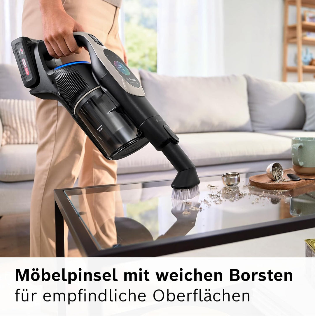 Bosch Möbelpinsel mit weichen Borsten BHZUNGFB, für Unlimited 9 und 10 Akku-Staubsauger, 360°-Rotati
