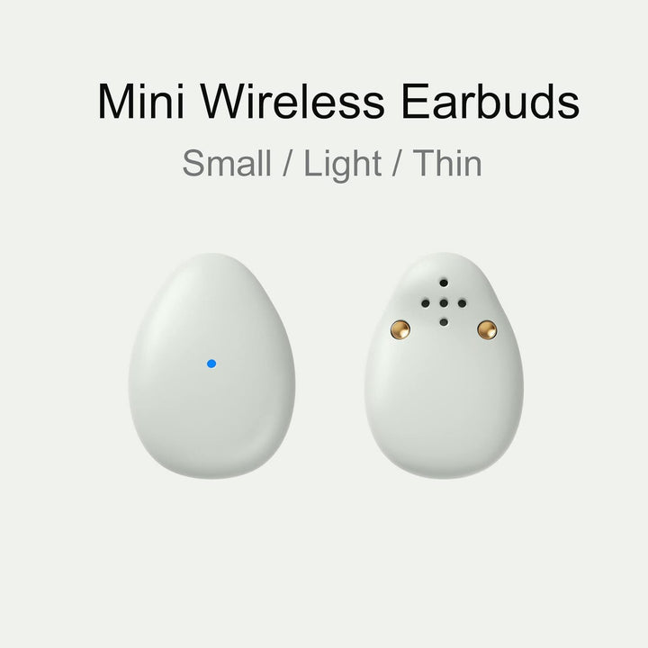 eleror Kabellose Mini-Bluetooth-Ohrhörer, klein/leicht/dünn, für Schlaf/Arbeit/Fitness/Laufen/Drive,