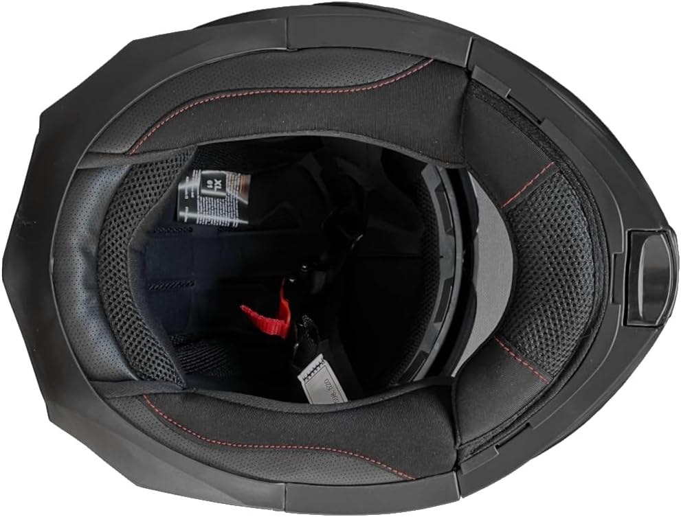 Klapphelm Integralhelm Helm Motorradhelm RALLOX 910 schwarz/matt mit Sonnenblende (XS, S, M, L, XL)