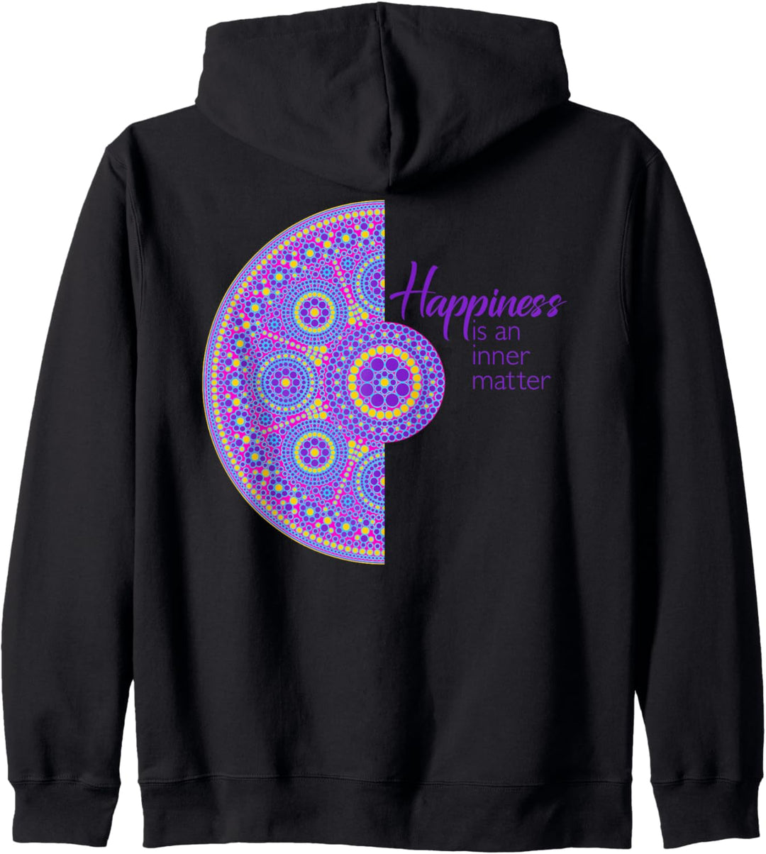 Happiness is an inner matter - Mandala 2 - Fan Fun Kapuzenjacke