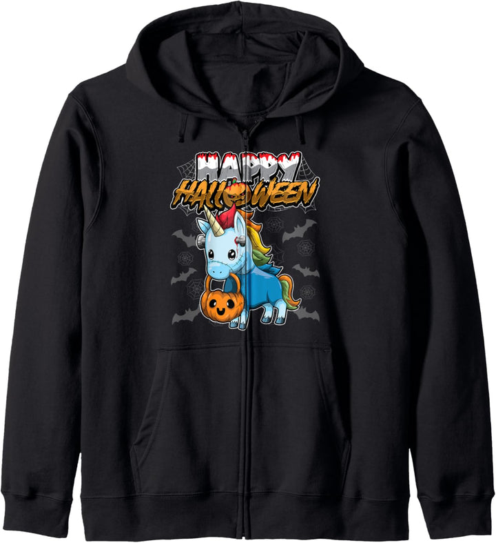 Happy Halloween - Verkleidetes Einhorn - Halloween Kostüm Kapuzenjacke
