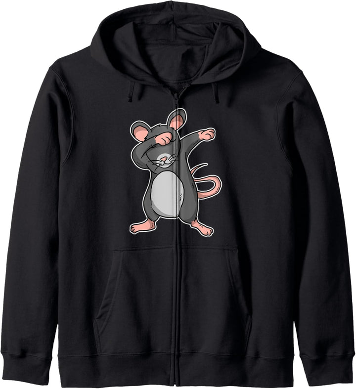 Lustiges Dabbing Maus Geschenk Ratte Dab Dance Kapuzenjacke