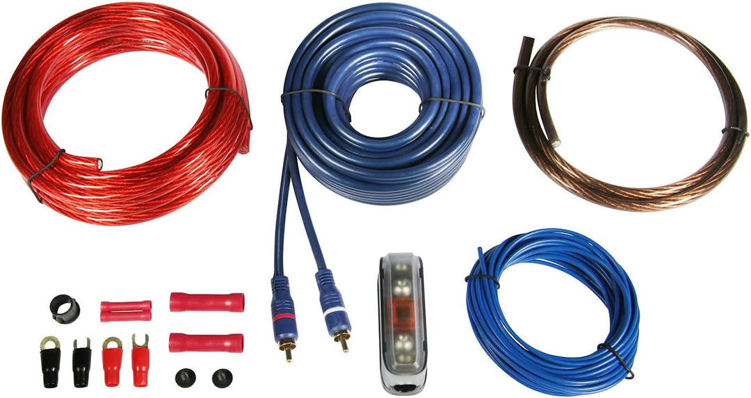 Mediadox Crunch Basspaket - 2-Kanal Endstufe/Verstärker+ Subwoofer+Kabel-Set/CRB-200 + GPX-500.2 + K