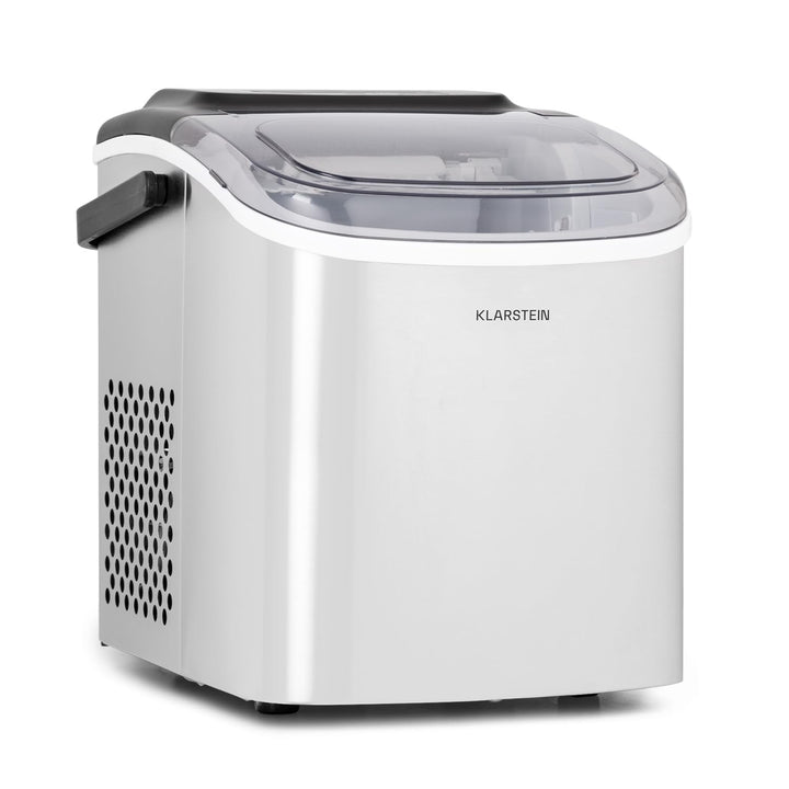Klarstein Eiswürfelmaschine für Zuhause Camping Gastro, Schnelle Mini-Eiswürfelmaschine Klein, Profi