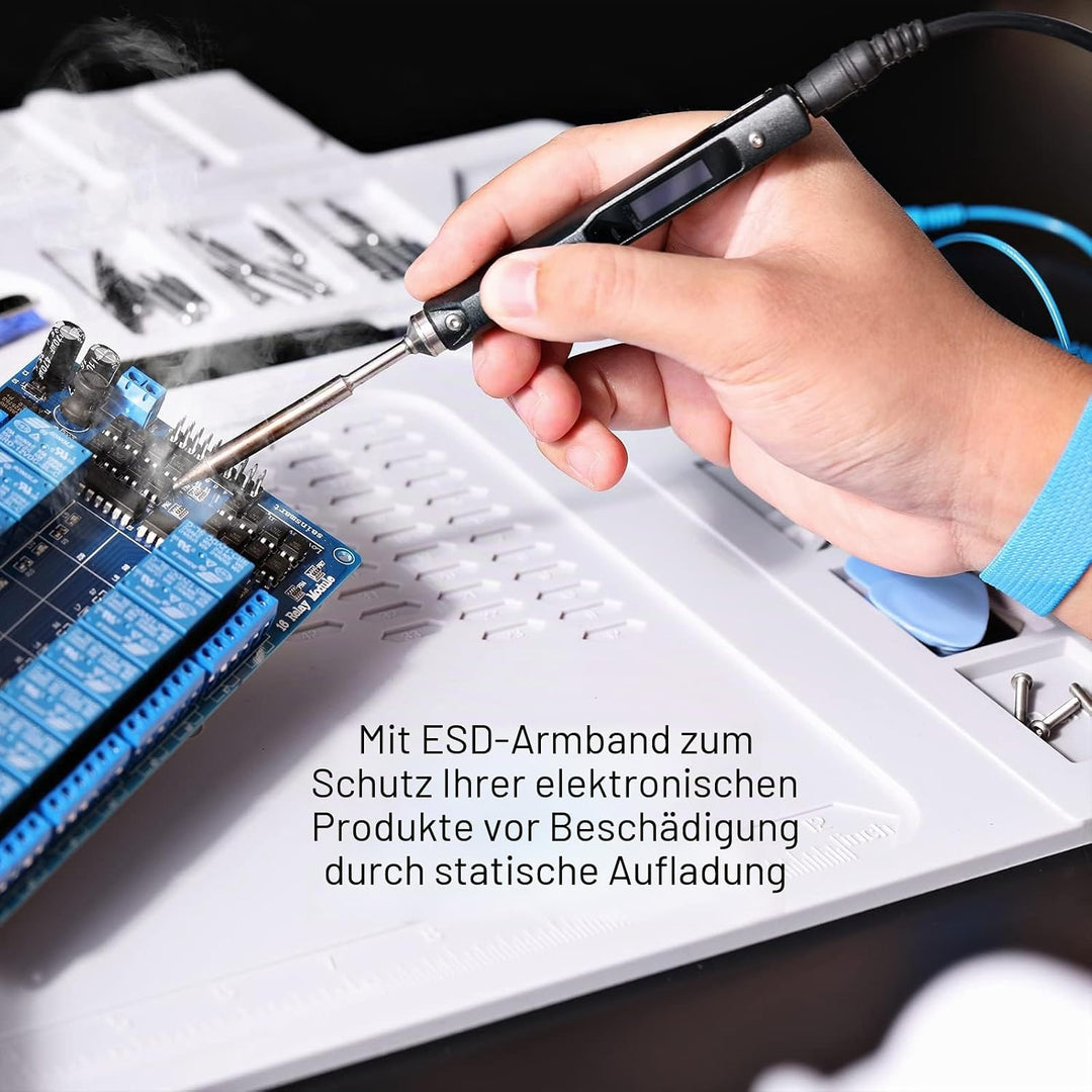 SainSmart 50,8 x 35,6 cm grosse Silikon-Lötmatte, 500 °C, hitzebeständig, ESD-sichere Matte mit Hand