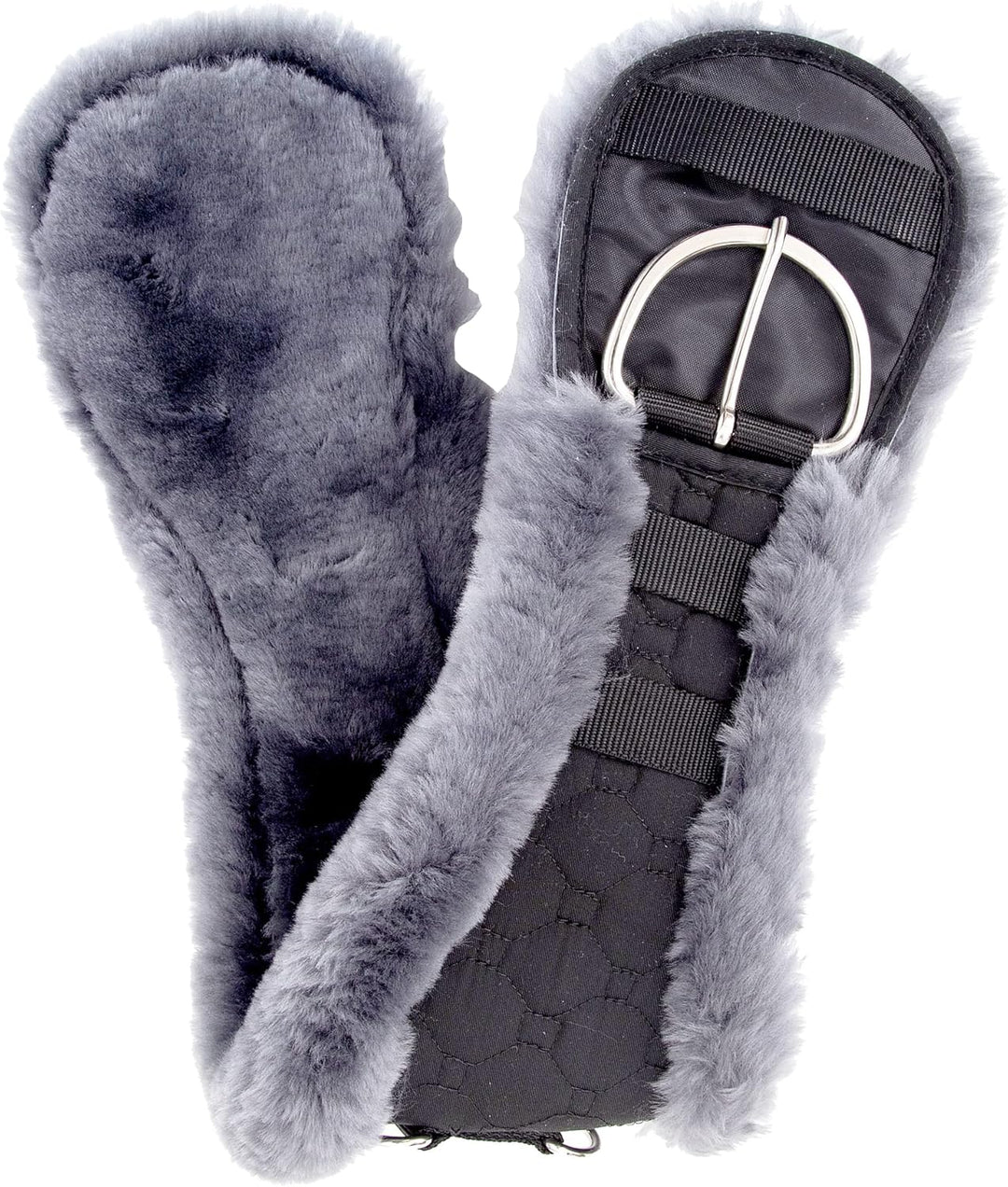 Merauno® Lammwolle Western Konturgurt Sattelgurt, aus Qualitäts Merino Lammwolle, Spezielle Anatomis