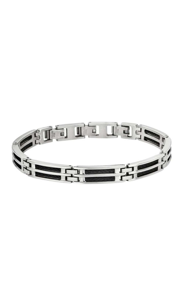 Lotus Style Bracelet Homme Men In Black Acier Noir Ref LS1800-2/1
