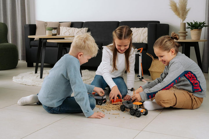 fischertechnik Tractor 576107 – pädagogisches Konstruktionsspielzeug, Traktor mit Anhänger, Bausatz