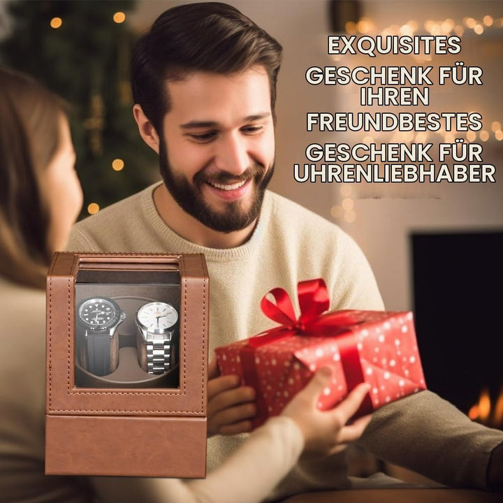 Automatische Uhrenbeweger Box,luxuriöser Uhrenbeweger,Uhrengehäuse mit leisem Mabuchi Motor,Batterie
