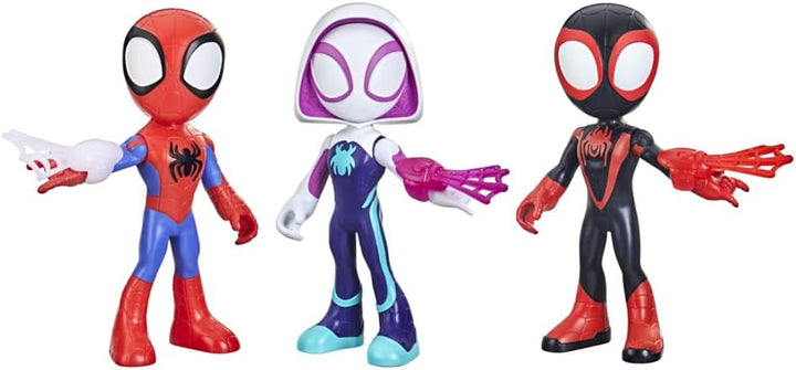 Marvel Spidey and His Amazing Friends Supersized Hero 22.5-cm Action Figures 3-Pack MEGA MULTIPACK,