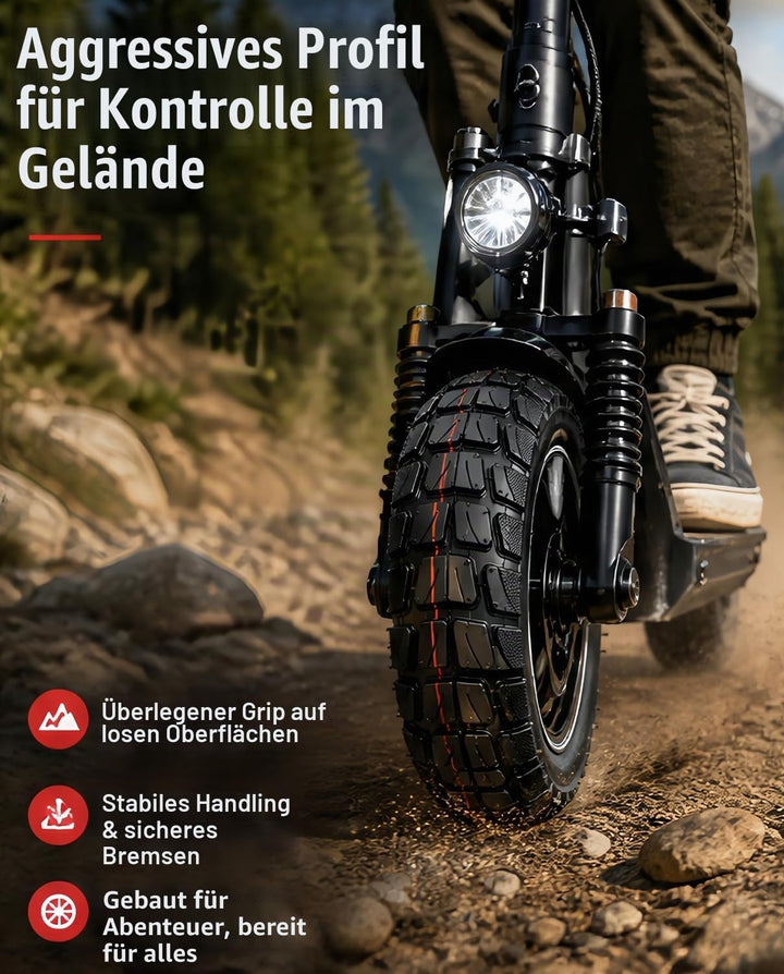 Schlauchlose Geländereifen für Kugoo M4/M4 Pro/Kaabo Wolf Warrior/Kaabo Mantis 10/Dualtron Zero 10X