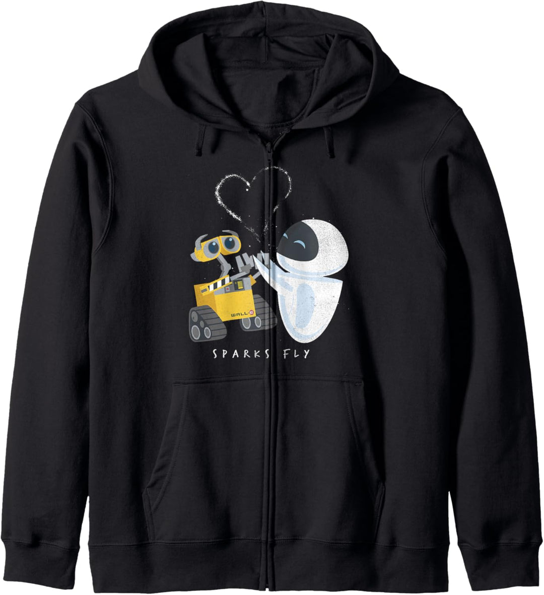 Disney Pixar Wall-E & Eve Sparks Fly Portrait Kapuzenjacke