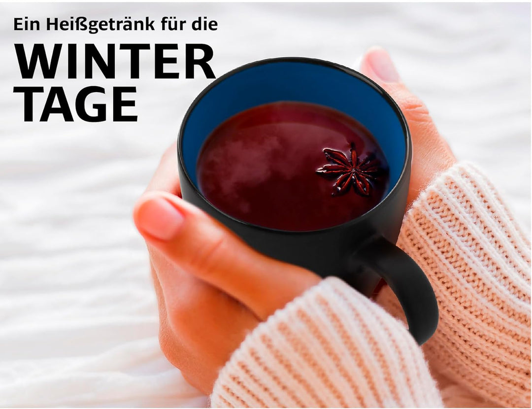 MIAMIO - 6 x 350 ml Kaffeetassen/Kaffeebecher Set - Tassen Set 6er Modern - Le Papillon Kollektion (