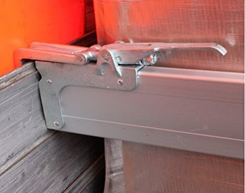 Zwischenwandverschluss für PKW Anhänger 400 daN, Aluminium Klemmbrett Ladungssicherung (1, 1,25-1,55