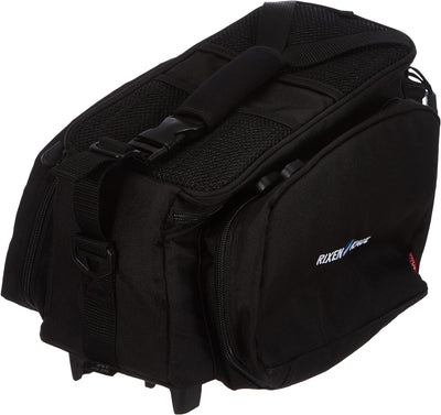KLICKFix Unisex-Adult Rackpack 2 Plus Uniklip Gepäckträger Tasche, Schwarz, One Size, Schwarz