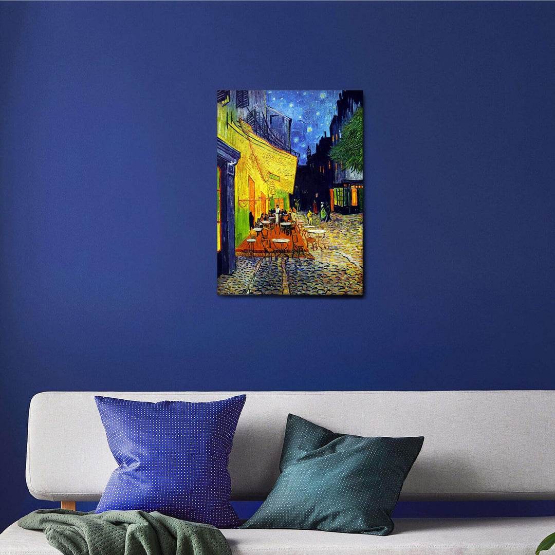 Giallobus - Bild - Druck AUF LEINWAND - Vincent Van Gogh - Cafe TERRASSE BEI Nacht - 50 x 70 cm, 50