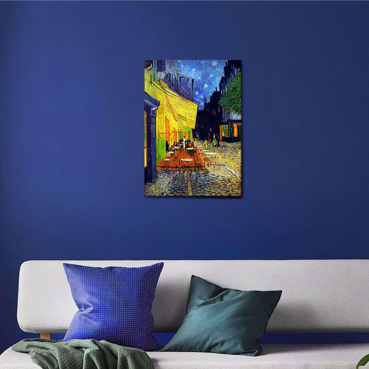 Giallobus - Bild - Druck AUF LEINWAND - Vincent Van Gogh - Cafe TERRASSE BEI Nacht - 50 x 70 cm, 50