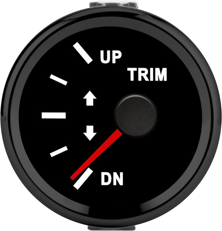 Trimmlehre IP67 Wasserdicht 9-32 V DC 52 Mm Boat Trim Balance Gauge Für Ship Yacht Marine(Schwarzer